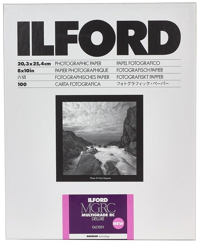 Ilford Multigrade IV RC Deluxe 1M Glossy x 10 25 sheets