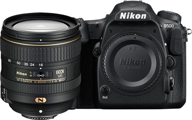 Nikon Appareil Photo à Reflex Numérique Dslr D500 Avec Objectif Af S Dx Nikkor 16 80mm Vr Noir - 