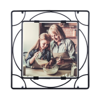 6x6 Glossy Trivet with Stand