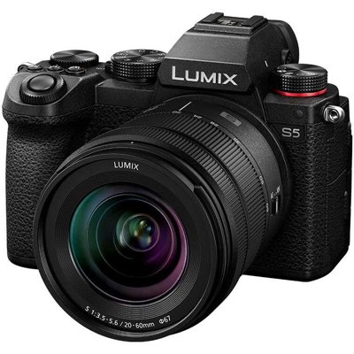 Panasonic LUMIX S5 Full Frame Mirrorless Camera, 4K 60P Video Recording  with Flip Screen and Wi-Fi, L-Mount, 5-Axis Dual Image Stabilization,  DC-S5BODY (Black) - (Open Box) 