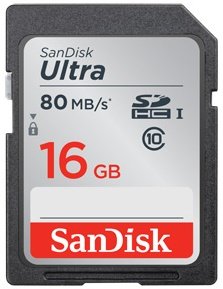 SanDisk 16GB Ultra SDHC Class 10 UHS-1 80Mbs Lord Photo Online