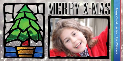 Stained Glass Greetings - Tree