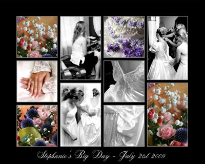 20 x 16 Collage with Black Border and Grey Outline, 10 images 