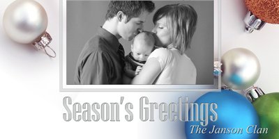 Seasons Greetings Christmas Balls