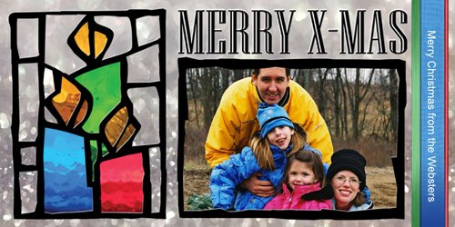 Stained Glass Greetings - Candles