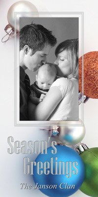 Seasons Greetings Christmas Balls