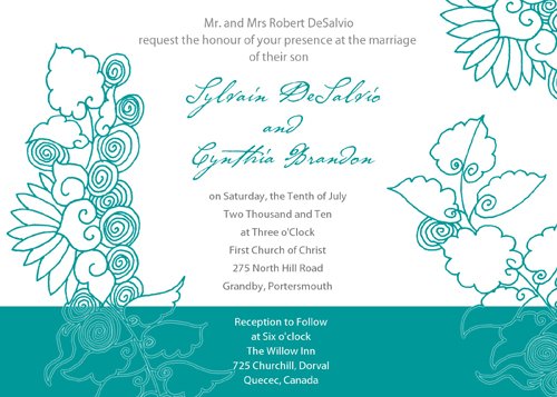 Fresh Floral - Turquoise