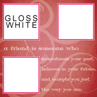 16x16: 3 Image Pink Friends Personal Template 