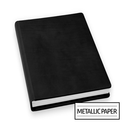 11x14 Flush Mount Black Leather Cover Photo Book / Metallic Paper - The  Camera Company