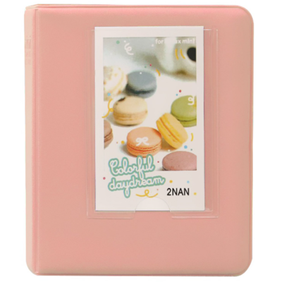 2NAN Instax Mini Photo Album - Colorful Daydream - 64 Photos - Light Pink
