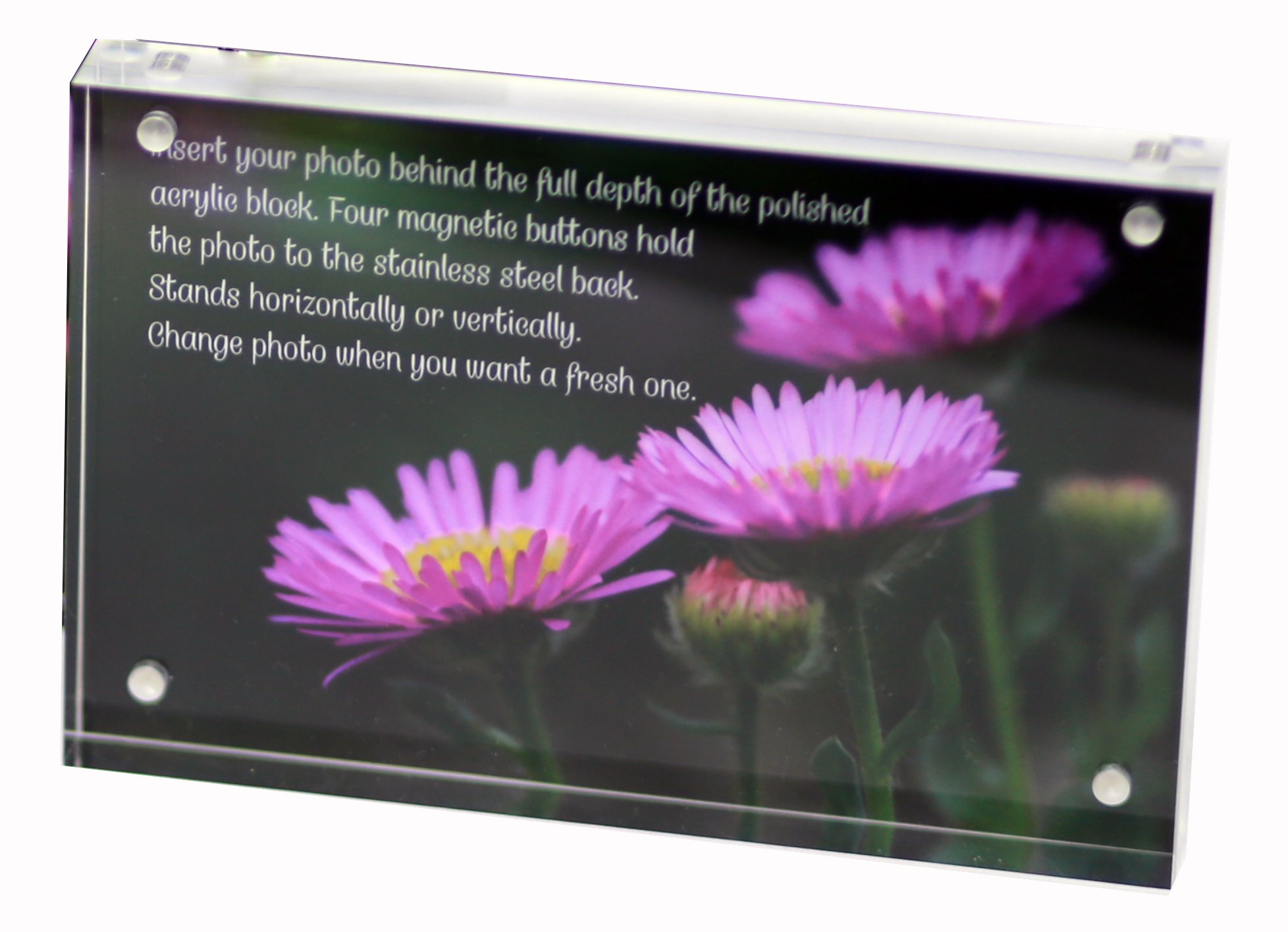 Acrylic Block with 4x6" print 