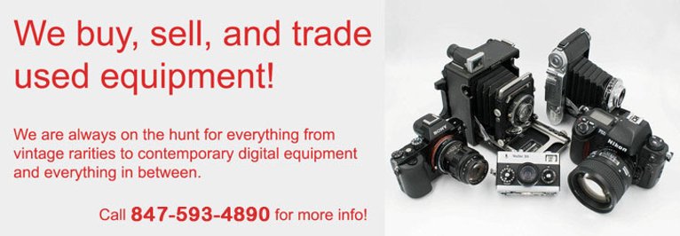 Used film equipment clearance for sale