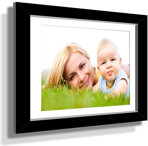 15x21" Custom Framed Print - 9x15" Print in Black Frame w White Matting