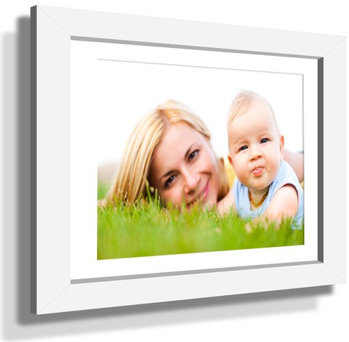 15x21" Custom Framed Print - 9x15" Print in White Frame w White Matting