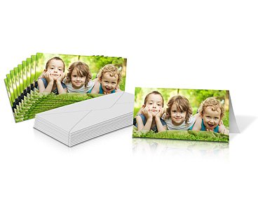 4x8" Folded Card Landscape - Single-sided (20 Pack)