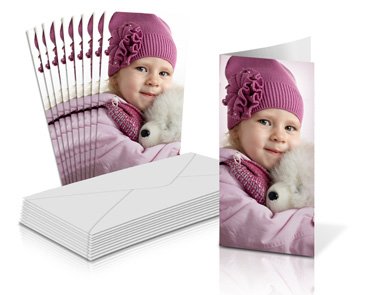 4x8" Folded Card Portrait - Single-sided (20 Pack)