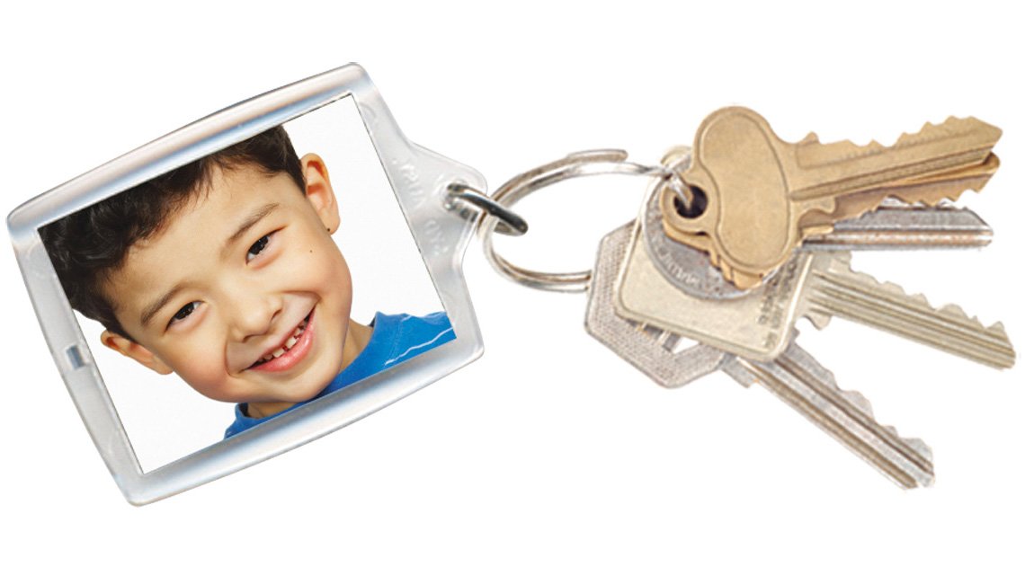 Rectangle Photo Keyring