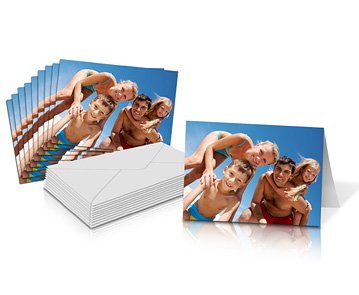 6x4" Folded Card Landscape - Single-sided (20 Pack)