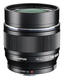 Olympus M. Zuiko Digital ED 75mm f1.8 Lens - Black - Pitman Photo Supply