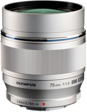 Olympus M. Zuiko Digital ED 75mm f1.8 Lens - Silver - Pitman Photo