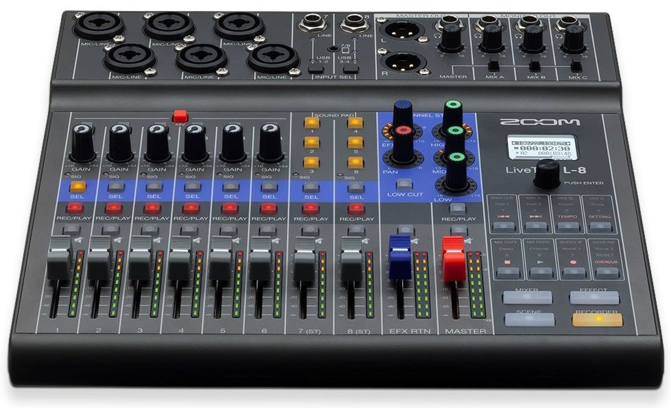 Zoom LiveTrak L-8 Mixer / Recorder - Photo Service