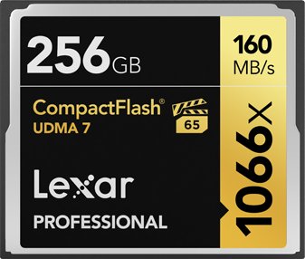 Lexar Professional 1066x CompactFlash Card - 256GB - Competitive