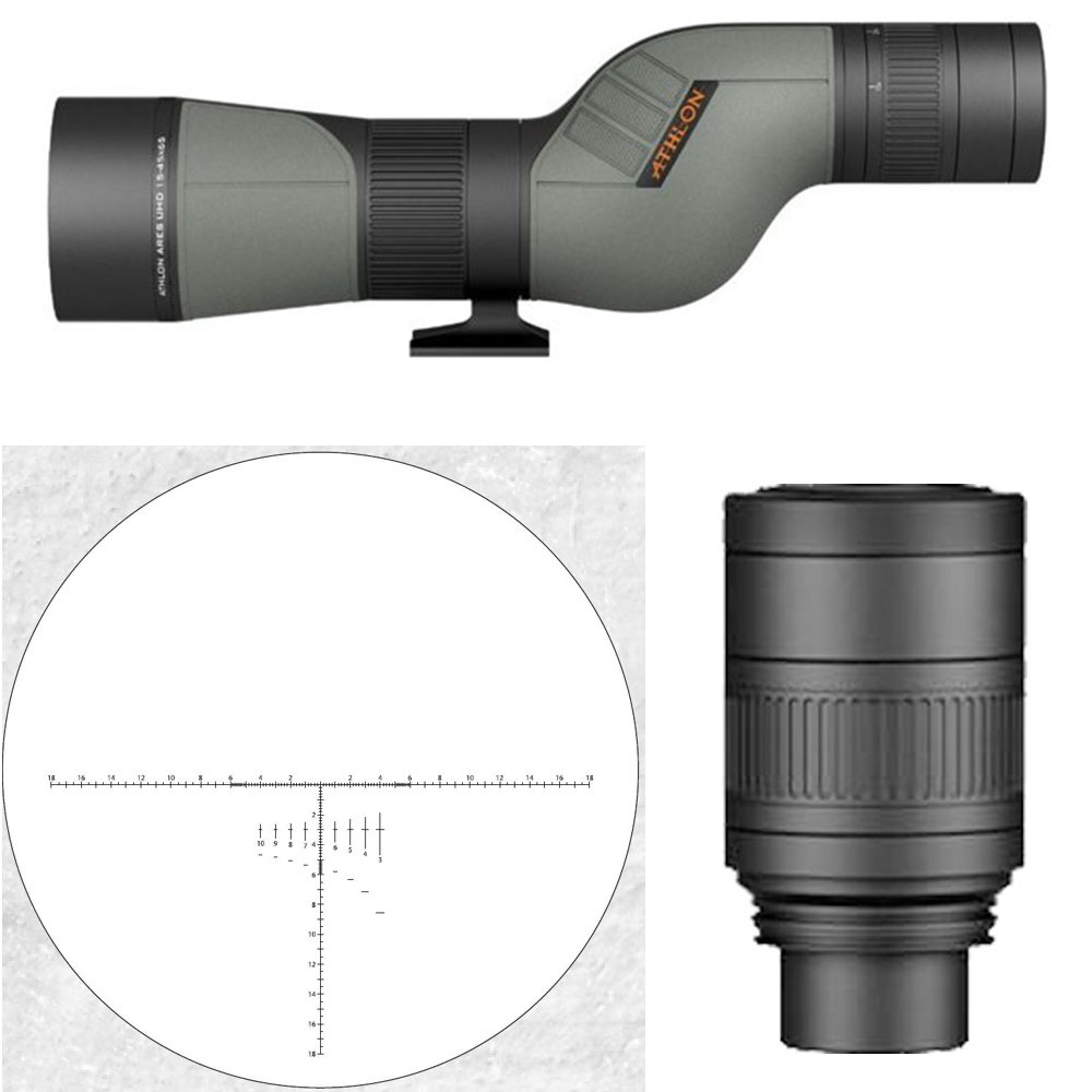 Athlon Optics Ares 1545x65 UHD Straight Spotting Scope 312004 + Athlon