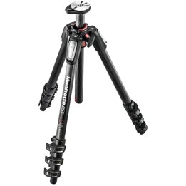 Manfrotto 055 Carbon Fiber 4-Section Tripod with Horizontal Column