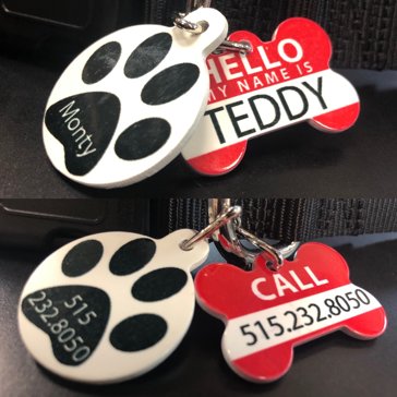 Pet Tags  Metal Keychains