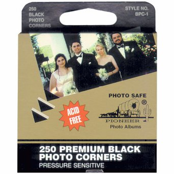 Pioneer Black Photo Corners #BPC-1 - Madison Photo