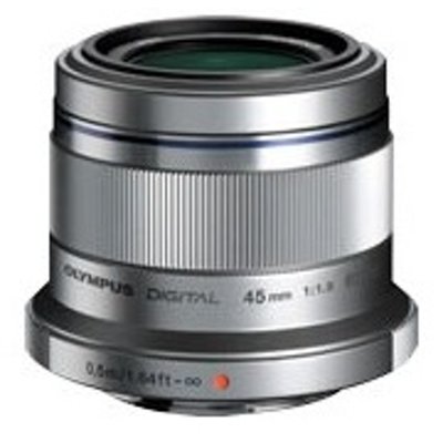 Olympus M. Zuiko Digital ED 45mm f1.8 Lens - Silver