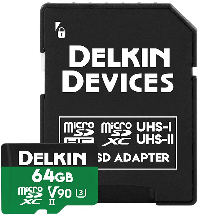 Delkin Devices Microsdxc Power Uhs Ii V90 64gb Nelson Photo Supplies