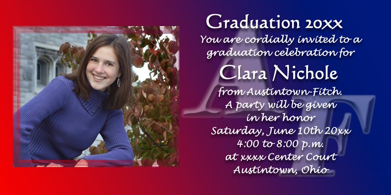 Graduation Invitations Local Schools Photo And Imaging Product Catalogue The Photo Place Youngstown Oh