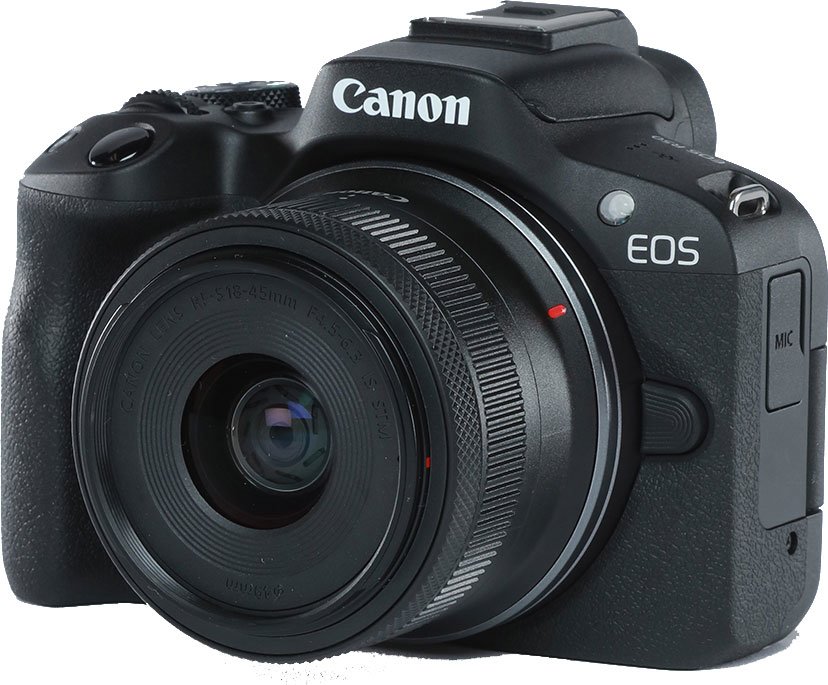 Canon EOS R50 Mirrorless Camera with RF-S 18-45mm f4.5-6.3 IS STM Lens -  Black - Photo Central
