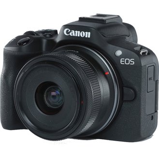 Zij zijn Validatie tekst Canon EOS R50 Mirrorless Camera with RF-S 18-45mm f4.5-6.3 IS STM Lens -  Black - Camera Land NY