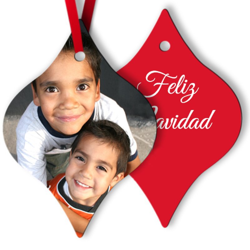 Aluminum Tapered Ornament (1 image & text) Ready in 5 to 7 days