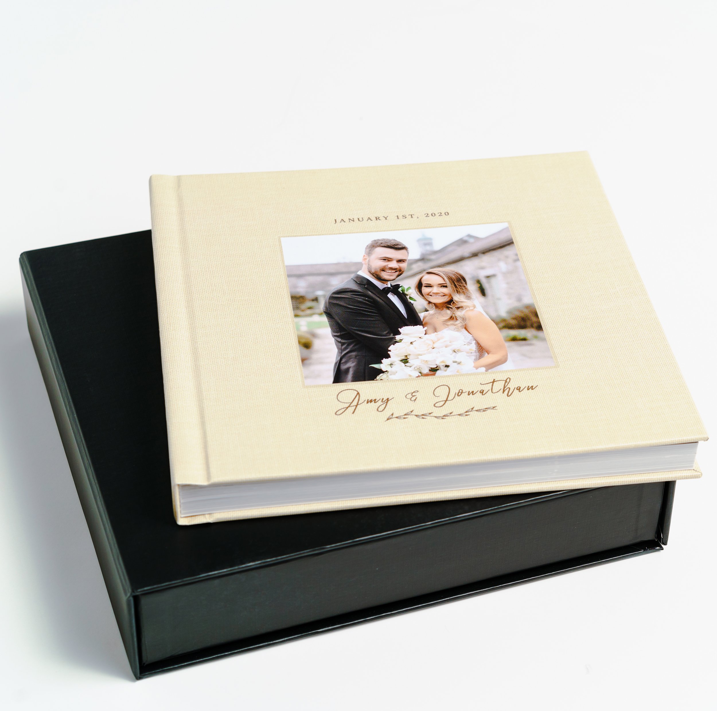 ILAB Photo 18x18cm Hardcover Photo Book with Personalised Box