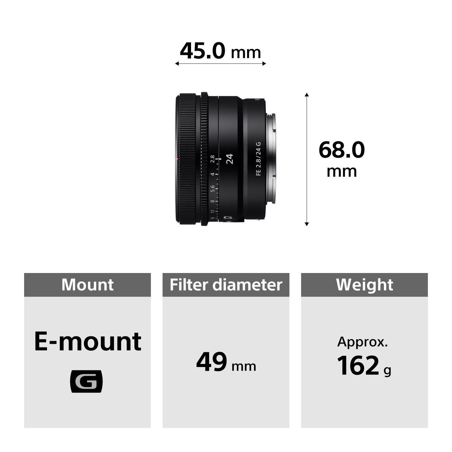 Sony FE 24mm F2.8 G