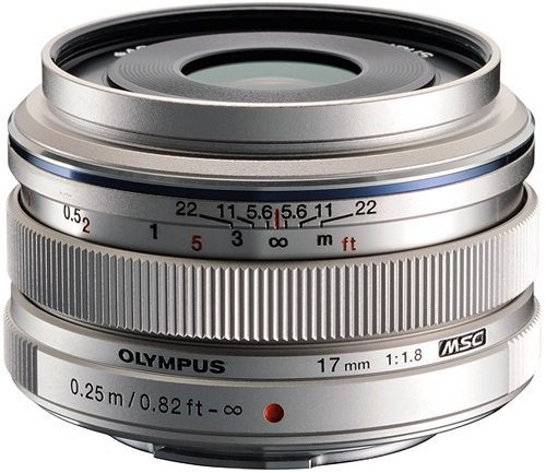 Olympus M. Zuiko Digital 17mm f1.8 Lens - Silver