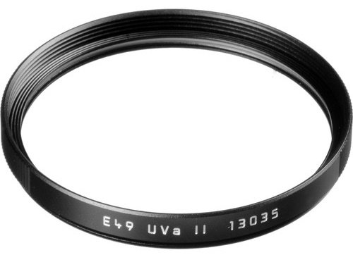 Leica UVA II E49 Filter - Black #13035 - DOWNTOWN CAMERA LIMITED
