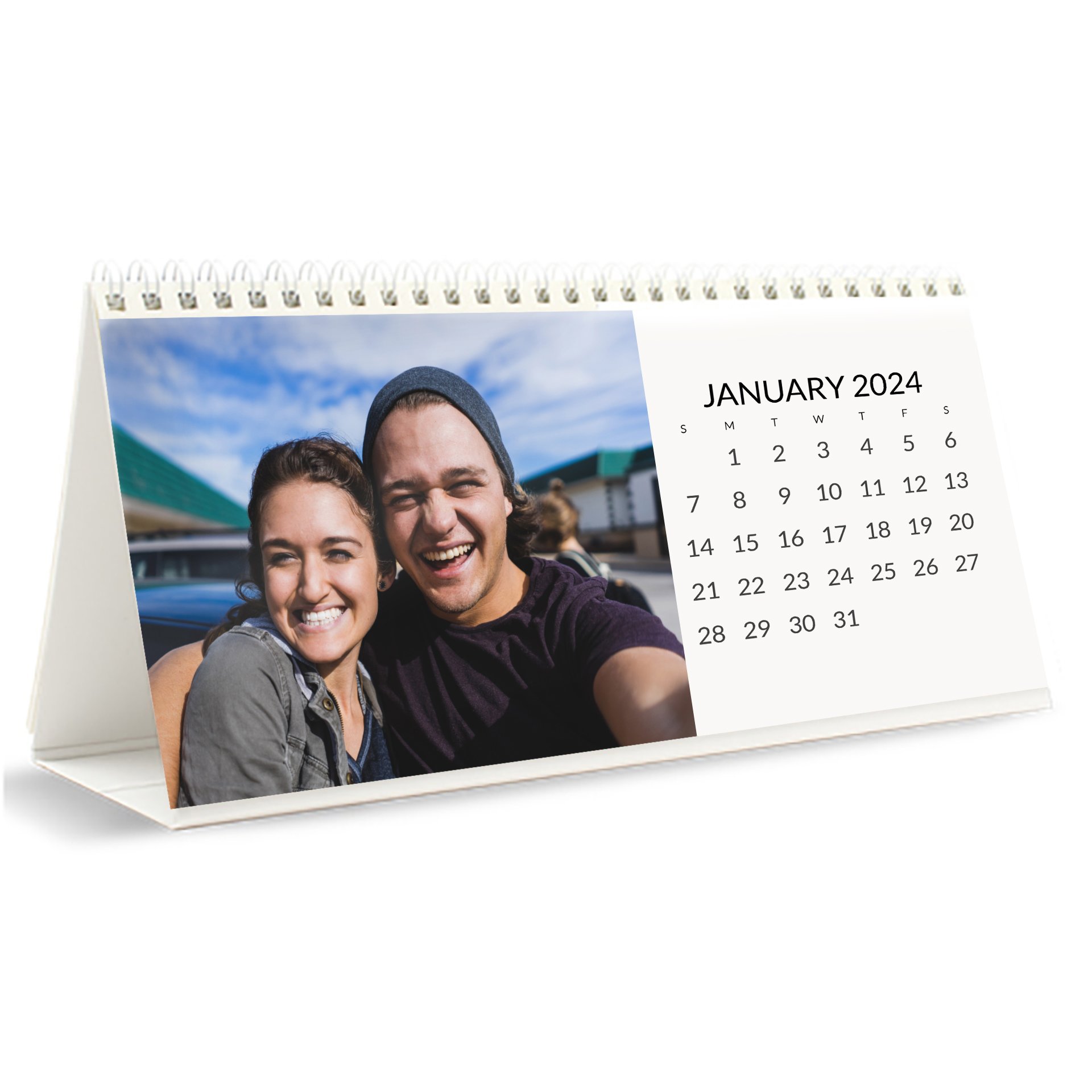 Calendar 10x4.5 Spiral Desk Top 2024 Horn Photo