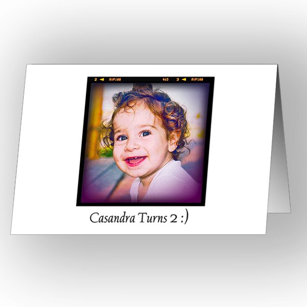 5x7 Vertical Folded Card