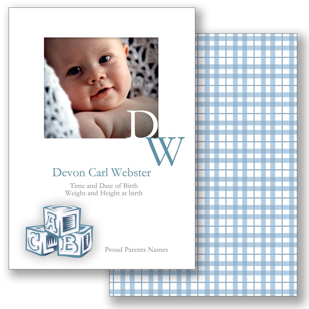 Baby Blocks A - Blue