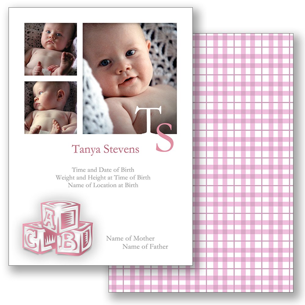 Baby Blocks B - Pink