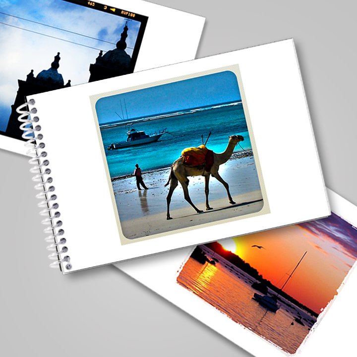 Flip Book wired bind 4x6" KT Colour