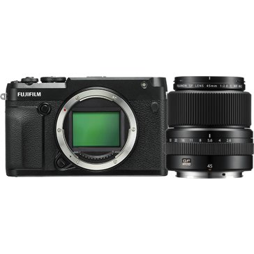 GFX 50R Medium Format Mirrorless Digital Camera with GF 45mm F2.8 R WR Lens - robis Lakewood Camera + The Print Refinery
