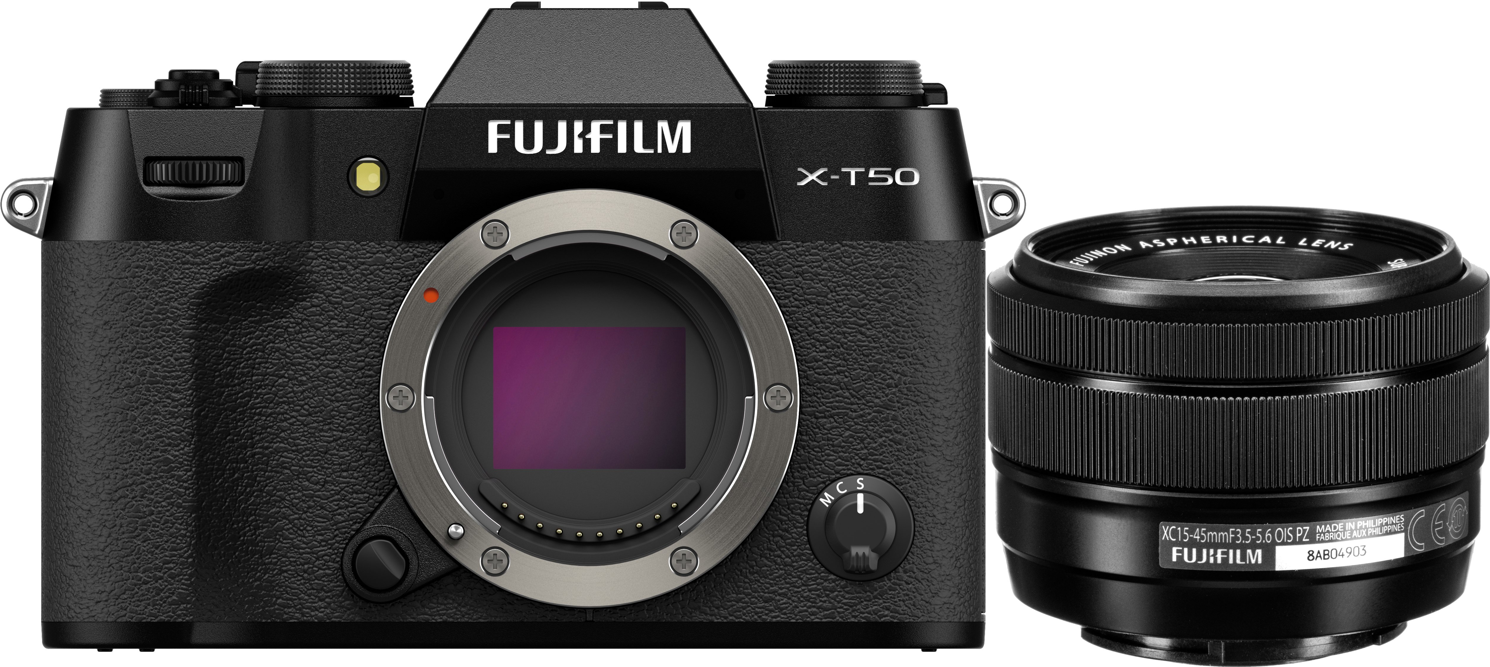Fujifilm X-T50 Mirrorless Digital Camera with XC 15-45mm F3