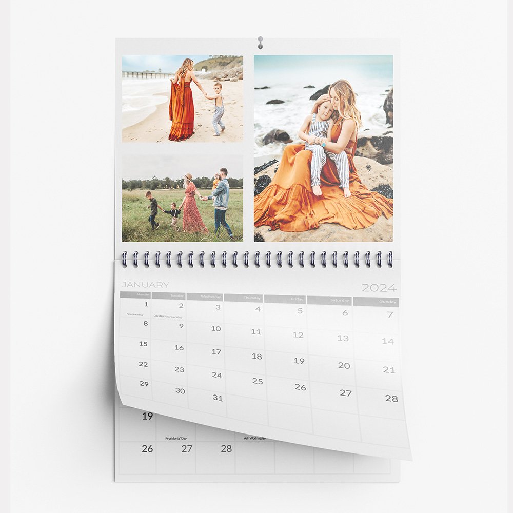 2024 Calendar A4, 12 Month Freestyle (New Zealand) KT Colour