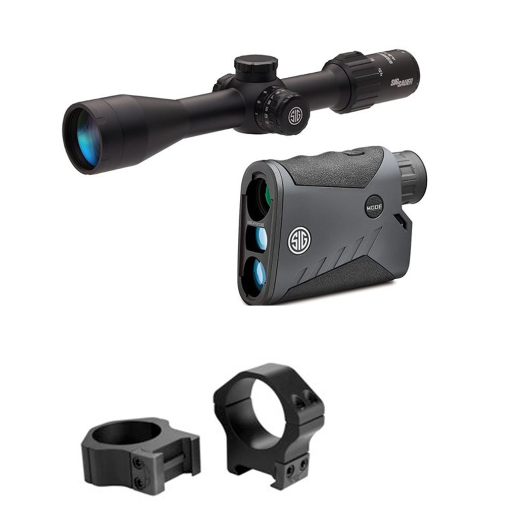 Sig Sauer BDX Combo Kit Kilo 1000 Rangefinder + Sierra3 3.510x42 Scope + Warne Maxima Horiz