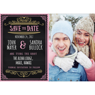 Chalkboard - 1 Sided Save the Date